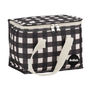 Kollab lunch box Black check