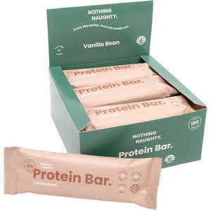 Beauty Wellness: Nothing Naughty Protein bar Vanilla bean box 12