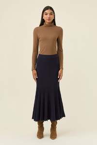 Isle of Mine Nell knit skirt Navy