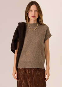 POL Astor Knit Top - Cedar
