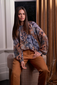 Tops: Loobie's Story Byzantium Top - Indigo Multi