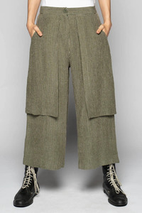 Pants: Dogstar Ember 3/4 Apron Pants - Moss