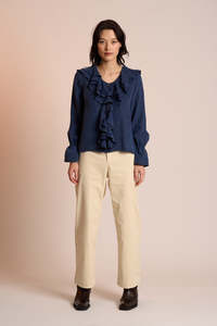 Pants: Neris Wale Rider Pant - Ecru