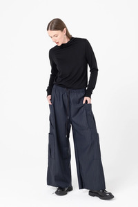 Company of Strangers Boredroom Trackie - Charcoal Stripe