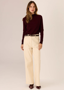 POL Lana Wide Leg Jean - Ivory