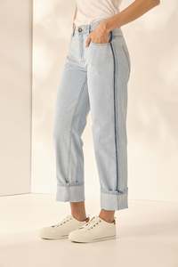 Denim: Lania The Label Bleached Legal Jean - Bleached