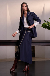 Skirts: Loobie's Story Bespoke Skirt - Indigo