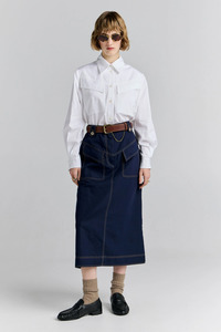 Karen Walker Wayfare Skirt - Navy