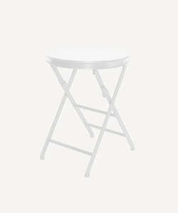 Tables: French Country Folding Side Table Short White