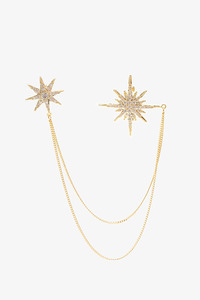 Accessories: Antler Twin Star Brooch