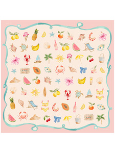 Accessories 1: Dark Hampton The DH x Cass Dellar Little Cove Silk Petite Scarf