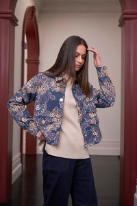 Coats And Jackets: Loobie's Story Halcyon Jacket - Denim Multi