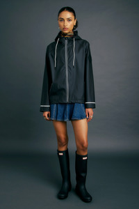 Coats And Jackets: Karen Walker Traverse Rain Jacket - Black