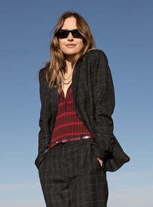 Coats And Jackets: POL Davis Suit Jacket - Ink Check