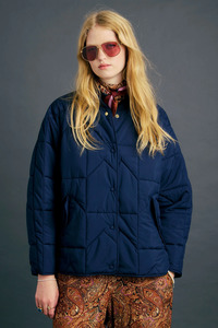 Karen Walker Quilted Monogram Jacket - Navy