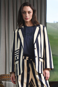 Cooper Cooper Club Blazer - Navy Stripe