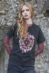 Coop By Trelise Cooper: Coop Fleur-tastic T-Shirt - Vintage Black