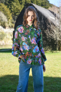 Coop By Trelise Cooper: Coop Flounce On Blouse - Green