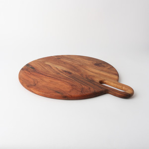 Glassware: Le Forge Acacia Platter w/Handle 40x47cm
