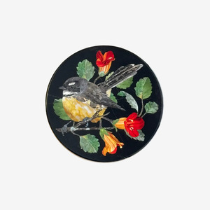 Glassware: Tikitibu Coaster - Pietra Dura Fantail