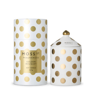 Moss St. Ceramic Candle 360g - Golden Bouquet