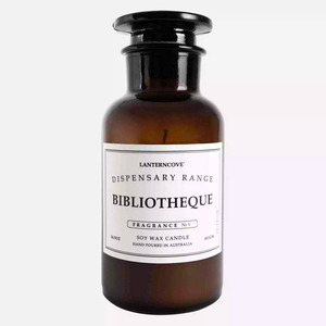 Candles Diffusers: Lanterncove Dispensary 14.5oz Bibliotheque Candle