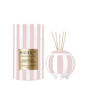 Candles Diffusers: Moss St. Ceramic Diffuser 100ml - Raspberry Honey & Musk
