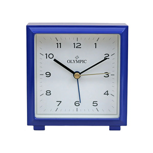 Bedroom 1: Olympic Square Metal Alarm Clock - Dark Blue