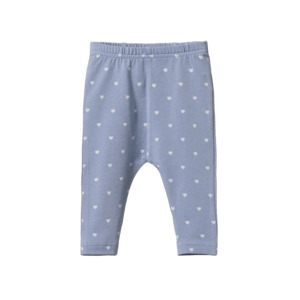 Nature Baby Leggings - Hearts Bluebelle Print
