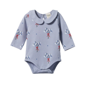 Nature Baby Agnes Bodysuit - Bluebelle Print
