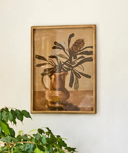 Art: French Country Protea Print - Bronze Frame