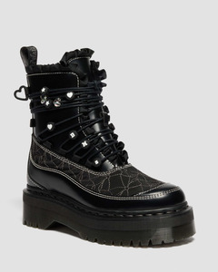 Footwear: Dr Marten's Jadon Frill Boot - Black