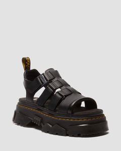 Footwear: Dr Martens Mattison 3 Strap Sandal - Black Athena