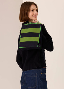 POL Kline Knit Tote - Ink/Green