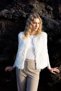 Neris Wilde Gilet - Egret