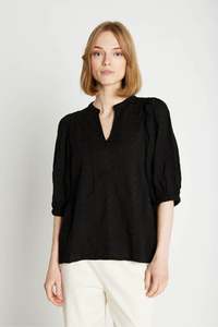 Rue De Femme: Rue De Femme Armelle Blouse - Black