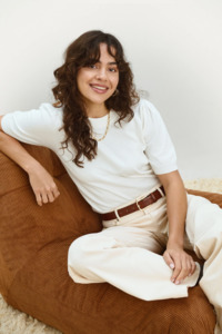 Saint Tropez: Saint Tropez Mila SS Pullover - Ice