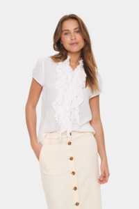 Saint Tropez ElliSZ SS Shirt - Ice