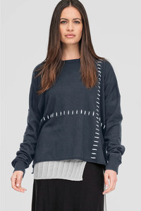 Taylor Stitched Lucent Hoodie - Storm/Ivory