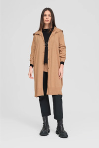 Taylor: Taylor Pinned Coat - Toffee