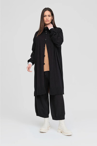 Taylor: Taylor Pinned Coat - Black