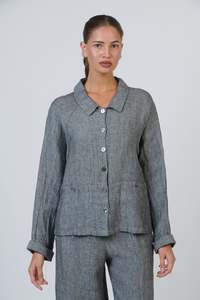Naturals: Naturals GA643 Shirt Jacket - Cinder