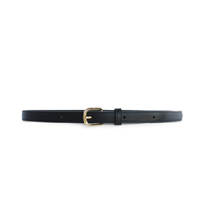 Belts: Kathryn Wilson Lauren Belt - Black Calf