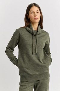 Toorallie: Toorallie Lounge Funnel Neck - Kale