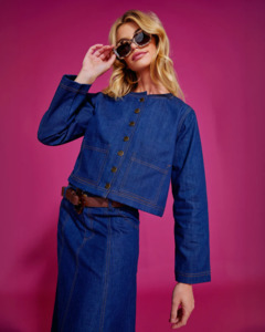 Boom Shankar: Boom Shankar Fumiko Jacket - Dark Denim