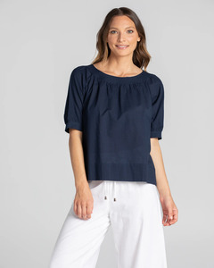 Boom Shankar: Boom Shankar Bliss Top Basic - Navy