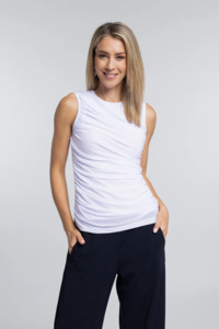 NES Lyla Mesh Tank - White