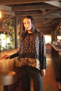 Design Nation: Design Nation Ophelia Jacket - Black/Gold