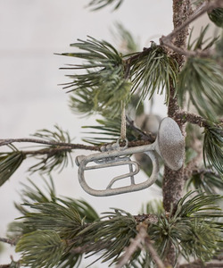 Christmas: French Country Hanging Trumpet Ash Grey