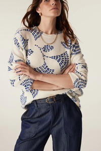 Cable: Cable Hayes Mohair Jumper - Blue Print